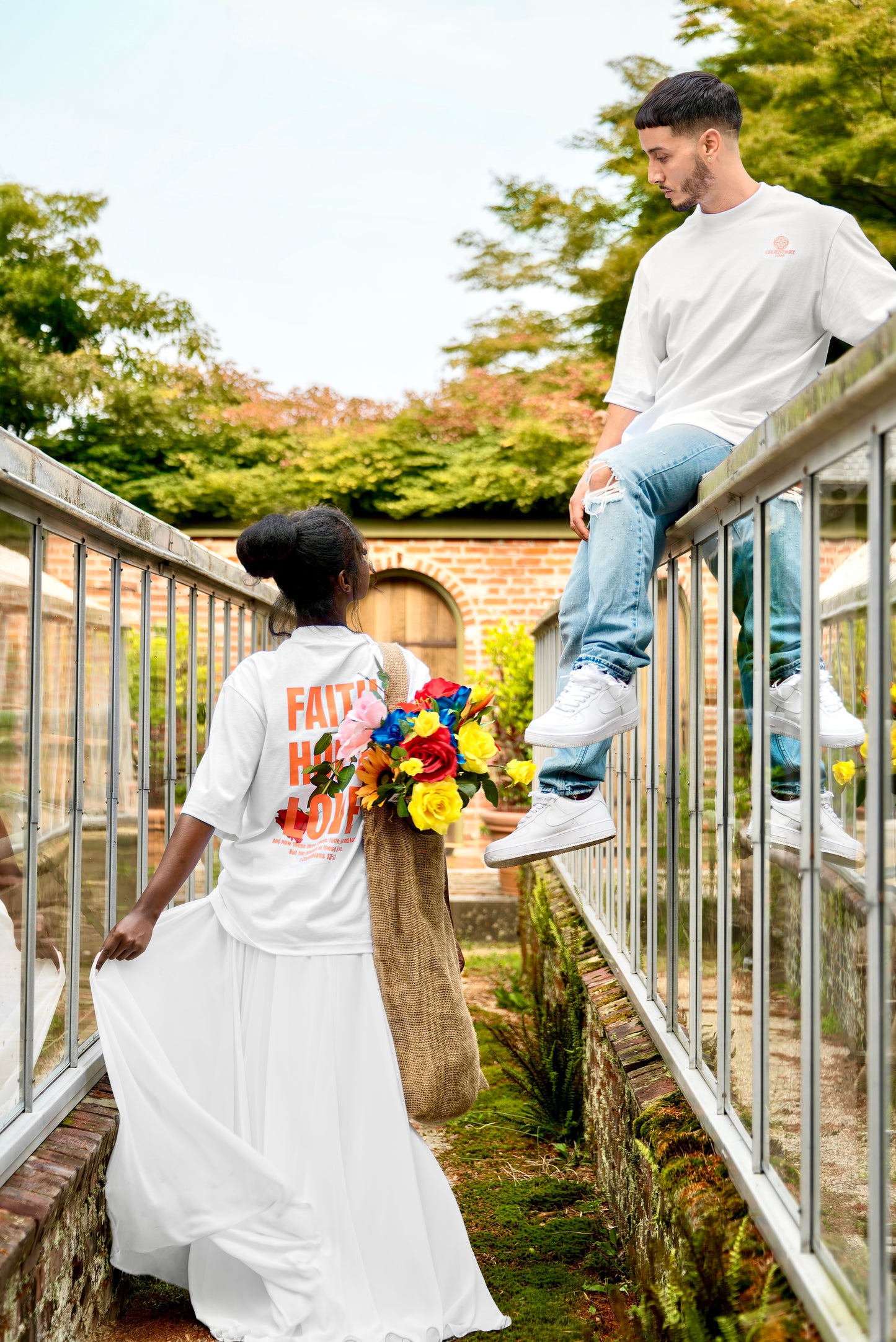 “FAITH, HOPE, LOVE” Oversized T-Shirt